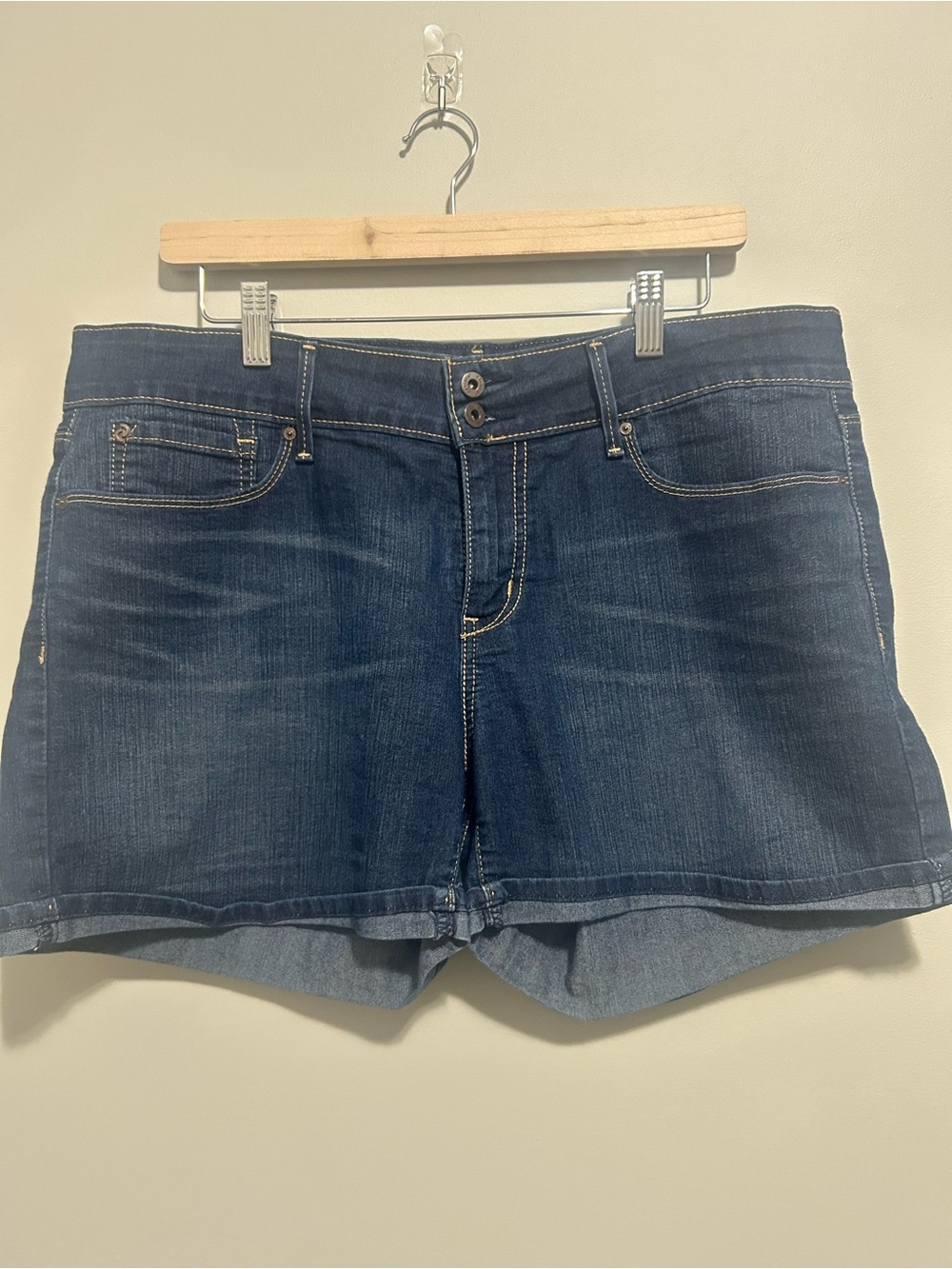 Denizen from Levi's Dark Blue Denim Jean Shorts